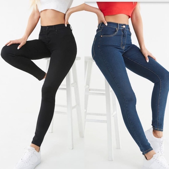 forever 21 high rise skinny jeans